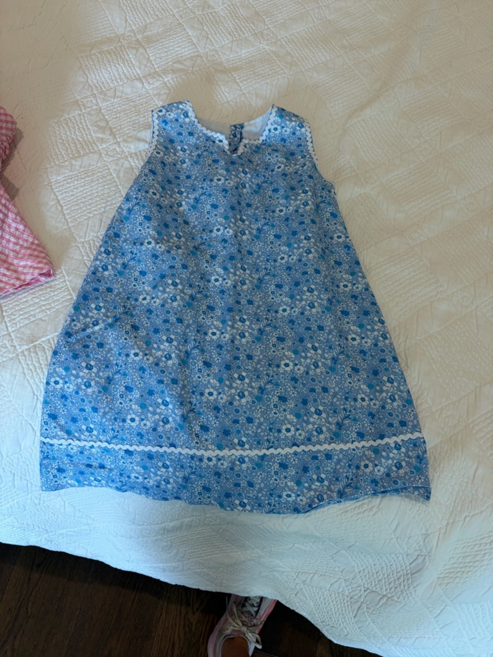 Little English Blue and White Floral Sundress